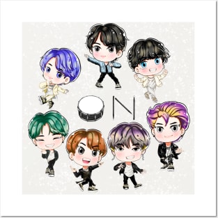 BTS CHIBI Outfits from 'ON' Kinetic Manifesto Film Posters and Art